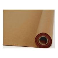 Plain Acrylic Felt Fabric Mini Roll 5m Teddy Brown