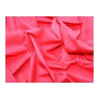 Plain Polycotton Dress Fabric Cerise Pink