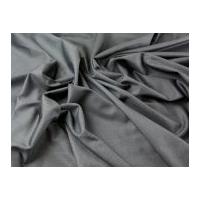 Plain Polyester & Wool Blend Suiting Dress Fabric Dark Grey