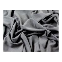 Plain Polyester, Viscose & Spandex Stretch Suiting Dress Fabric School Grey