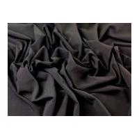 Plain Polyester, Viscose & Spandex Stretch Suiting Dress Fabric Dark Brown