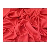 Plain Linen & Viscose Blend Dress Fabric Coral Pink