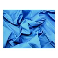 Plain Jardin Stretch Cotton Sateen Dress Fabric Royal Blue