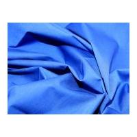 Plain Polycotton Dress Fabric Royal Blue