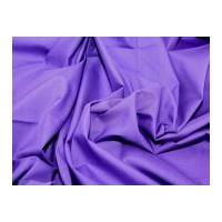 Plain Polycotton Dress Fabric Purple