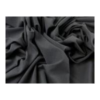 Plain Polyester, Viscose & Spandex Stretch Suiting Dress Fabric Black