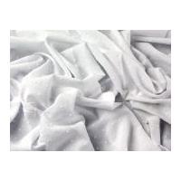 Plain Tufted Cotton Cutspot Dress Fabric White