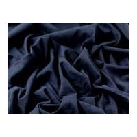 Plain Tufted Cotton Cutspot Dress Fabric Navy Blue