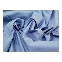 Plain Polycotton Dress Fabric Denim Blue