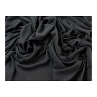 Plain Stretch Crepe Suiting Dress Fabric Black