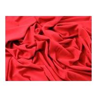 Plain Polyester, Viscose & Spandex Stretch Suiting Dress Fabric Red