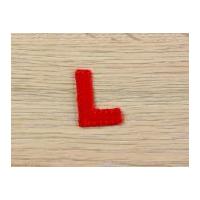 Plain Red Embroidered Alphabet I...