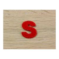 Plain Red Embroidered Alphabet I...