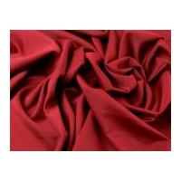 Plain Scuba Bodycon Stretch Jersey Dress Fabric Dark Red