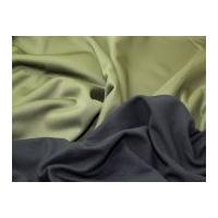 Plain Reversible Soft Shell Stretch Scuba Dress Fabric Olive Green & Black