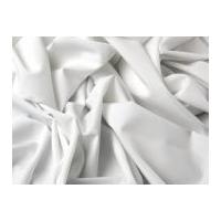 Plain Polyester, Viscose & Elastane Stretch Suiting Dress Fabric White