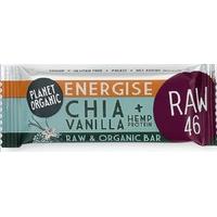 planet organic chia vanilla energise protein bar 30g