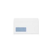 Plus Fabric Envelopes 110gm2 Peel and Seal Window DL White 1 x Pack of