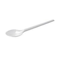 plastic dessert spoon white pack of 100 0512002