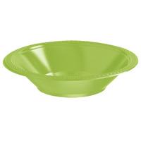 plastic party bowls green