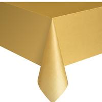 Plastic Party Table Cover Gold