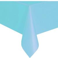 Plastic Party Table Cover Pale Blue