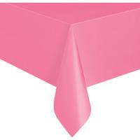 Plastic Party Table Cover Bright Pink