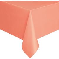 Plastic Party Table Cover Coral