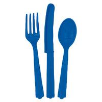 Plastic Cutlery Royal Blue (18)