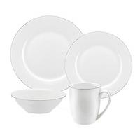 Platinum or Gold Rim Royal Worcester Serendipity 16-piece Dinner Service Set