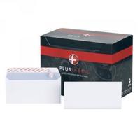 Plus Fabric DL Envelopes 110gsm Peel and Seal White Pack of 500 E27370