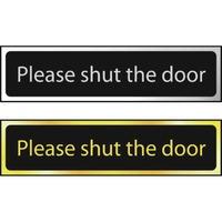 Please Shut The Door - Sign POL (200 x 50mm)
