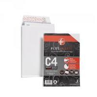 Plus Fabric White C4 Gusset Envelopes 120gsm Retail Pack of 10 R10007