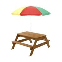 Plum Products Childrens Rectangular Picnic Table With Parasol