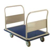 Platform Truck Steel 2 Fixed Hand 8 inch Castors Blue 317501
