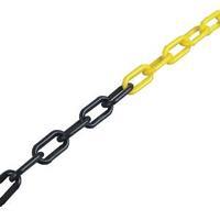 plastic chain 6mm black yellow 371449