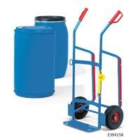 Plastic Drum Trolley Solid Rubber Tyres, Tensioning Strap - 250kg Cap