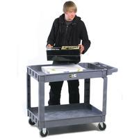 Plastic 2 Tray Service Trolley