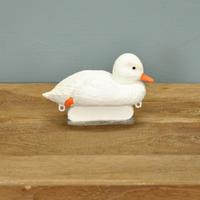 Plastic Floating Duckling in White by Apollo Garden