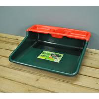 Plant Potting Tidy Tray with Shelf in Green & Red by Garland