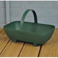 Plastic Trug Shaped Planter in Green by Garland