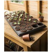 Plastic Potting Tray with 40 Plant Pots (6cm) by Gardman