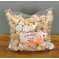 Plastic Topped Flanged Corks (100) by Youngs Homebrew