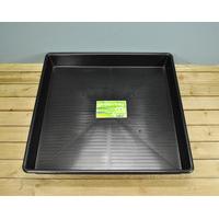 plastic metre square soil mixing potting tray in black by garland