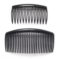 Plastic Hair Combs 7 x 4cm - Black