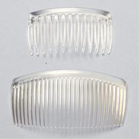 Plastic Hair Combs 7 x 4cm - Clear