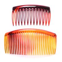 Plastic Hair Combs 9 x 4cm - Tortoiseshell