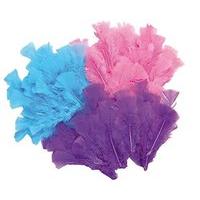 Playbox - Easter Feathers W/ Wire - 3 Colours - 144 Pcs