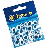 Playbox - Googly Eyes (black & White) - ? 7, 10 & 12mm - 30