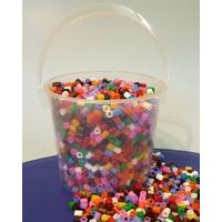 Playbox - XL Beads In Bucket (10 Colour Mix) - 2800 Pcs